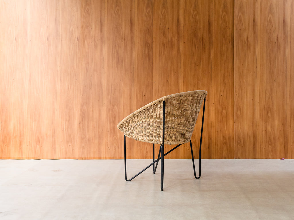 José Zanine Caldas | Poltrona em Ferro e Junco