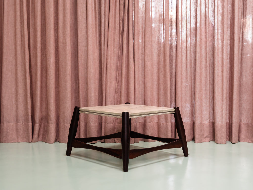 Liceu de Artes e Ofícios | Par de Mesas Laterais em Jacarandá e Mármore