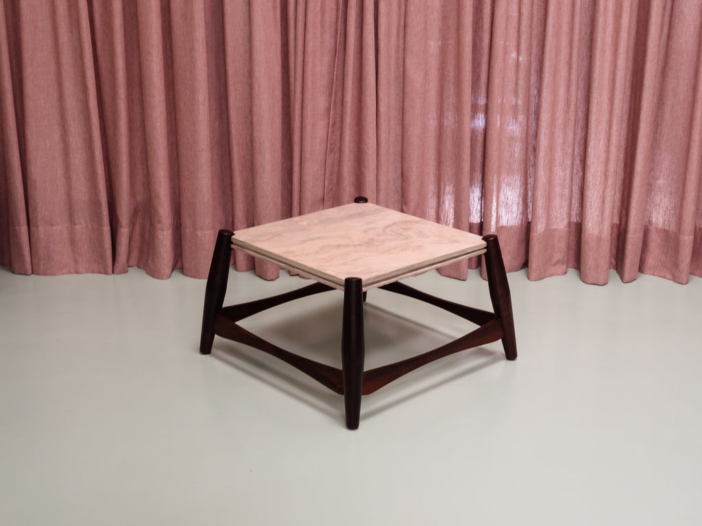 Liceu de Artes e Ofícios | Par de Mesas Laterais em Jacarandá e Mármore