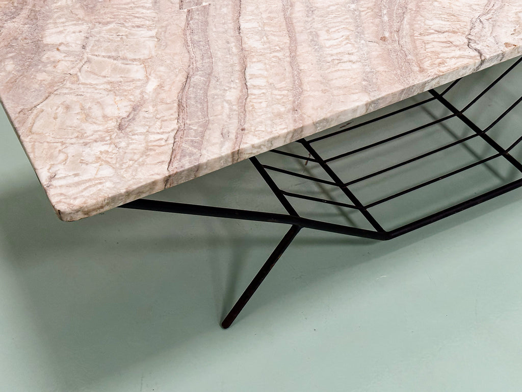 Mesa de Centro em Ferro e Mármore