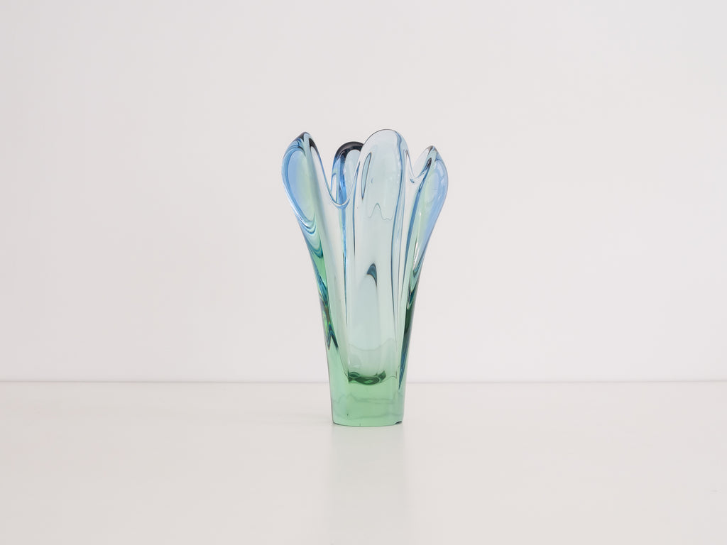 Vaso de Vidro com Quatro Pontas