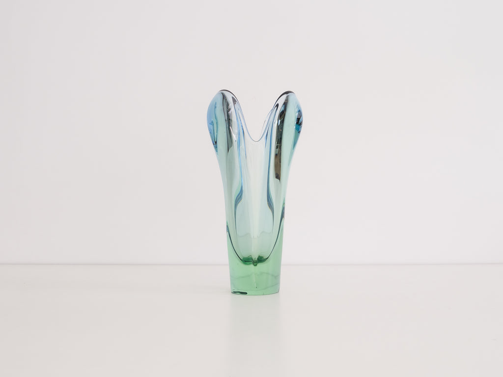 Vaso de Vidro com Quatro Pontas