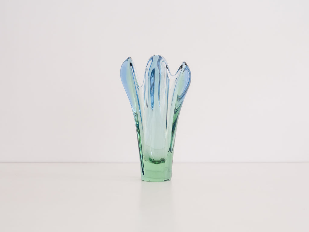 Vaso de Vidro com Quatro Pontas