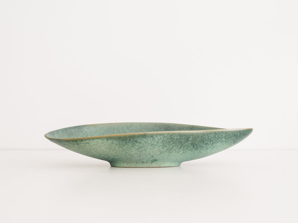 Centro de Mesa de Cerâmica em Formato Navete