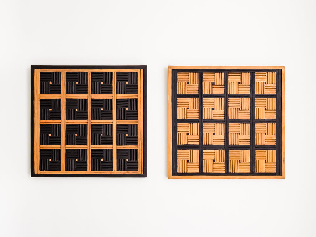 Joaquim Tenreiro | Quadro Díptico em Jacarandá e Pau-Marfim