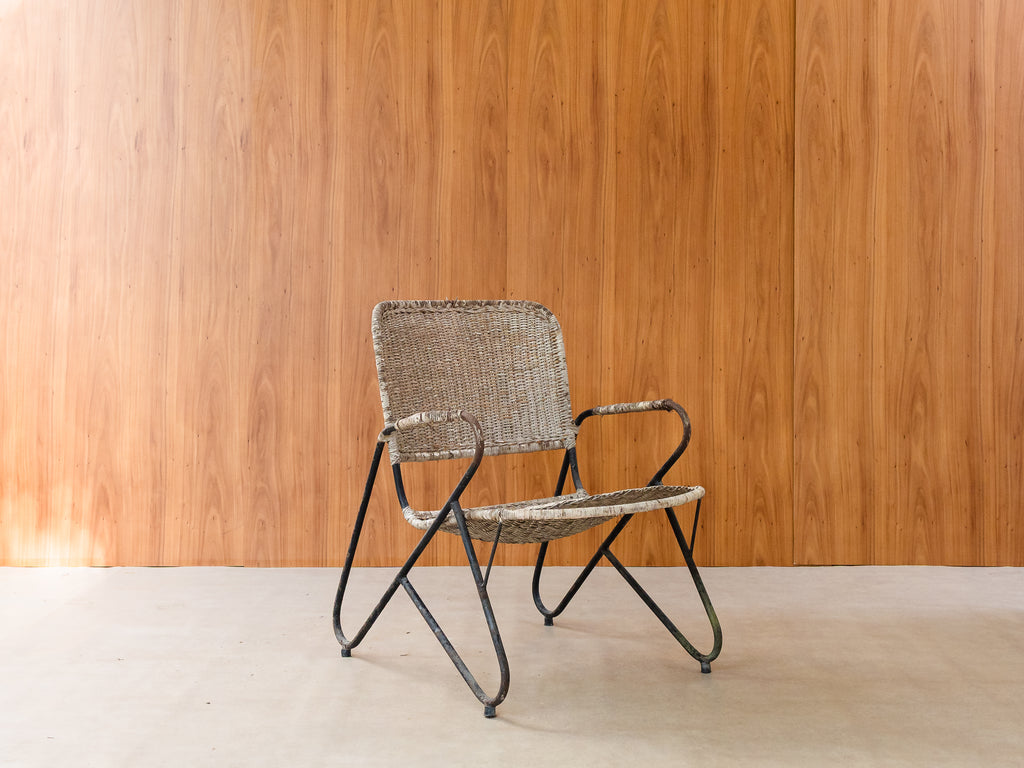 Poltrona em Ferro e Junco