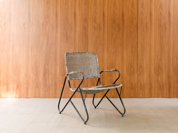 Poltrona em Ferro e Junco