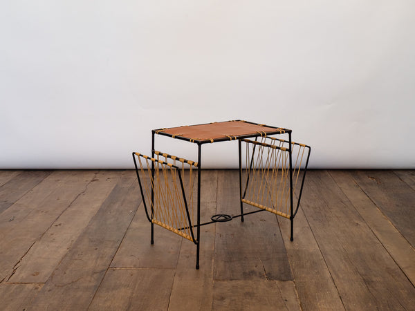 Mesa Auxiliar em Ferro Esmaltado Preto