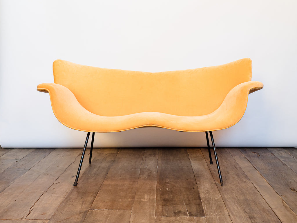 Móveis Gerdau | Sofá de Dois Lugares Amarelo