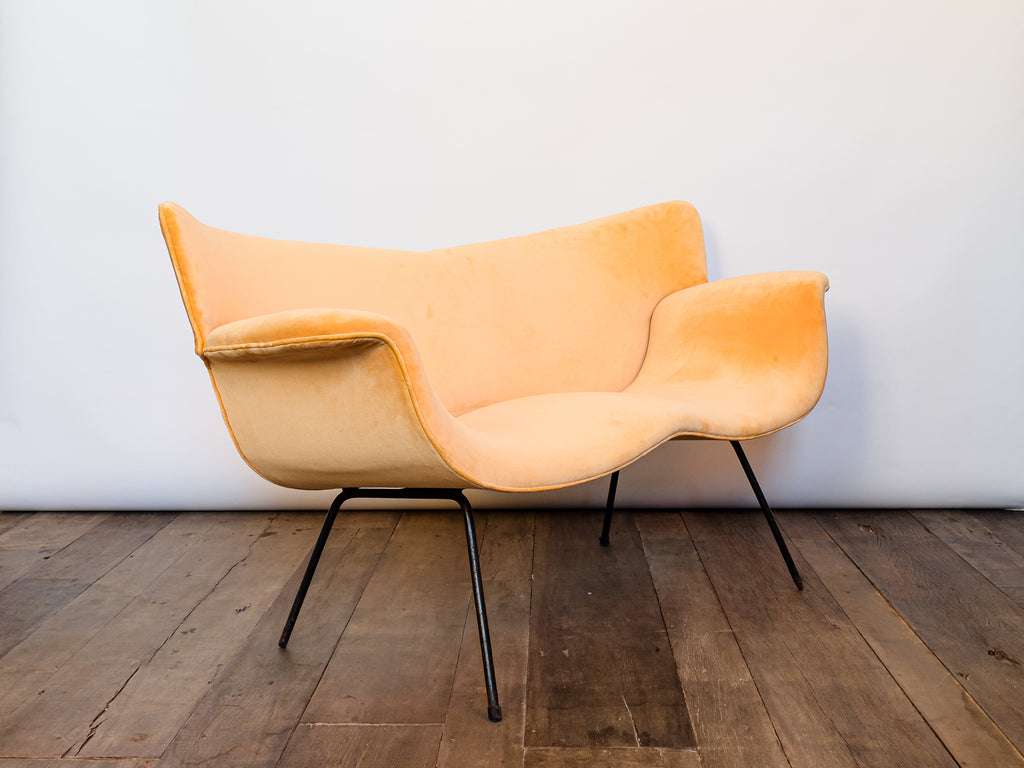 Móveis Gerdau | Sofá de Dois Lugares Amarelo