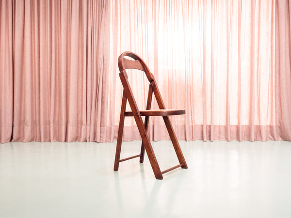 Cadeira Dobrável em Madeira e Palhinha