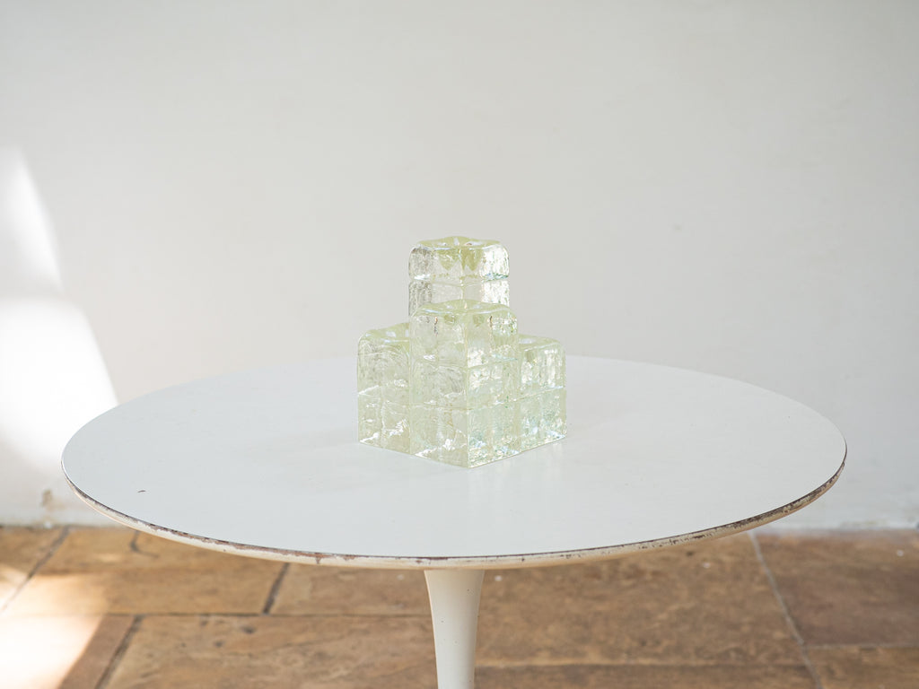 Seguso Cá d'Oro | Conjunto de Castiçais em Vidro Moldado