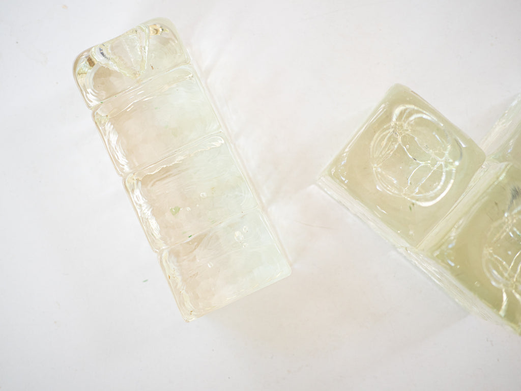 Seguso Cá d'Oro | Conjunto de Castiçais em Vidro Moldado