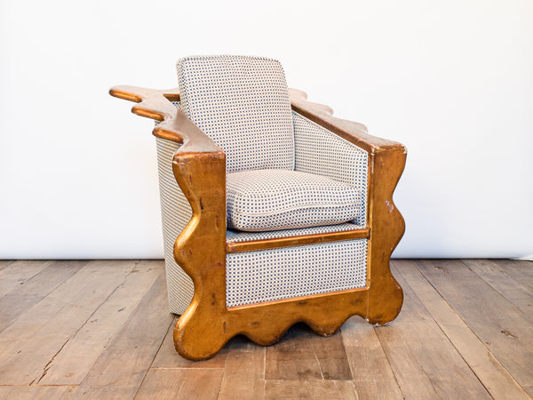 Poltrona Folheada a Ouro