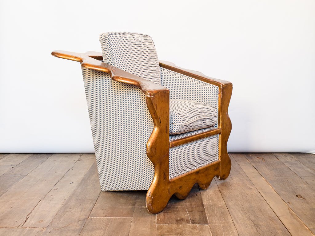 Poltrona Folheada a Ouro