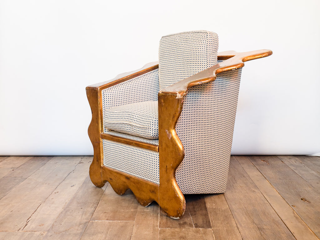 Poltrona Folheada a Ouro