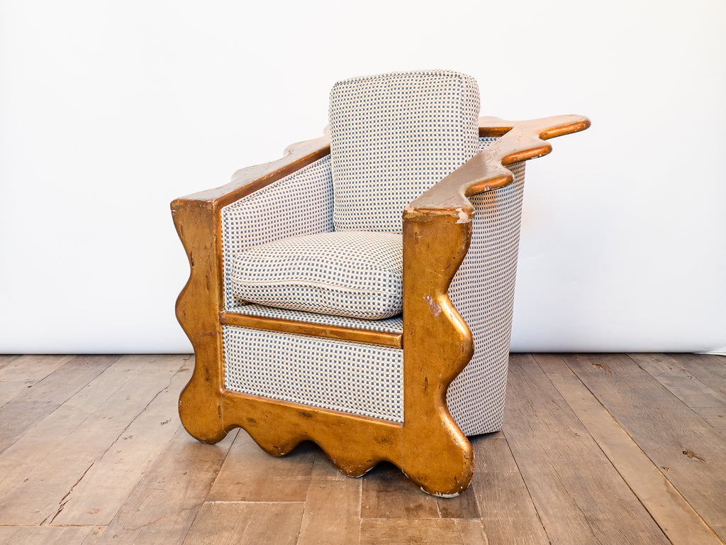 Poltrona Folheada a Ouro