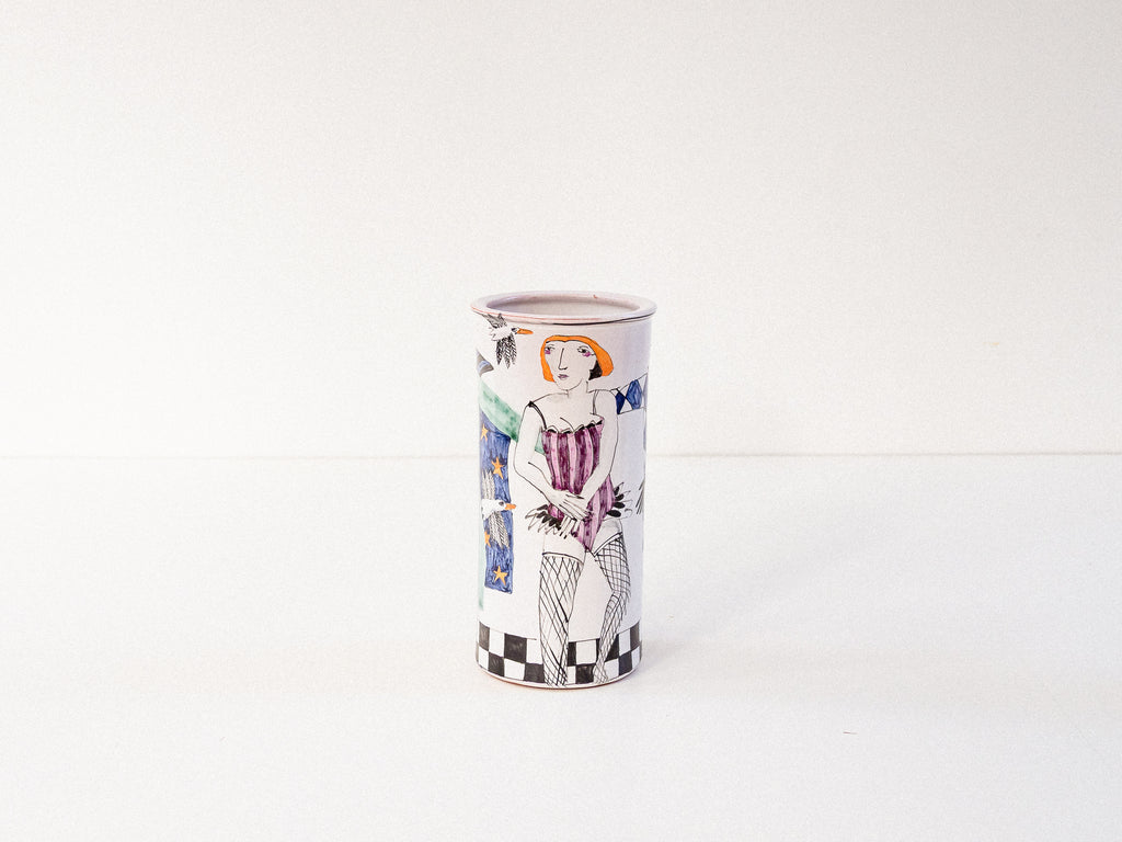 Kathrin Grünke | Vaso Alemão em Porcelana "Narrenkeramik"