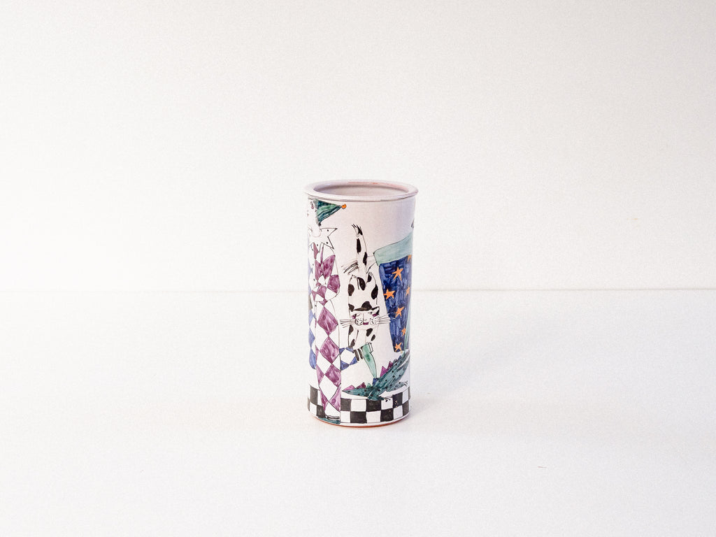 Kathrin Grünke | Vaso Alemão em Porcelana "Narrenkeramik"