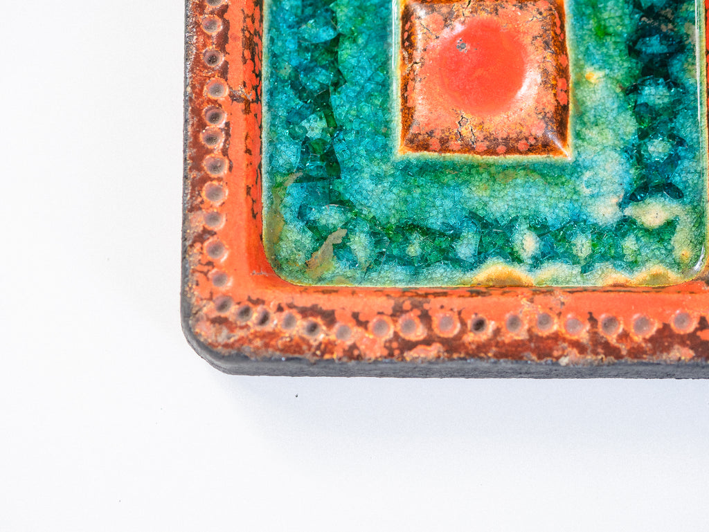 SECLA. | Cinzeiro "VARIG" em Cerâmica Artística