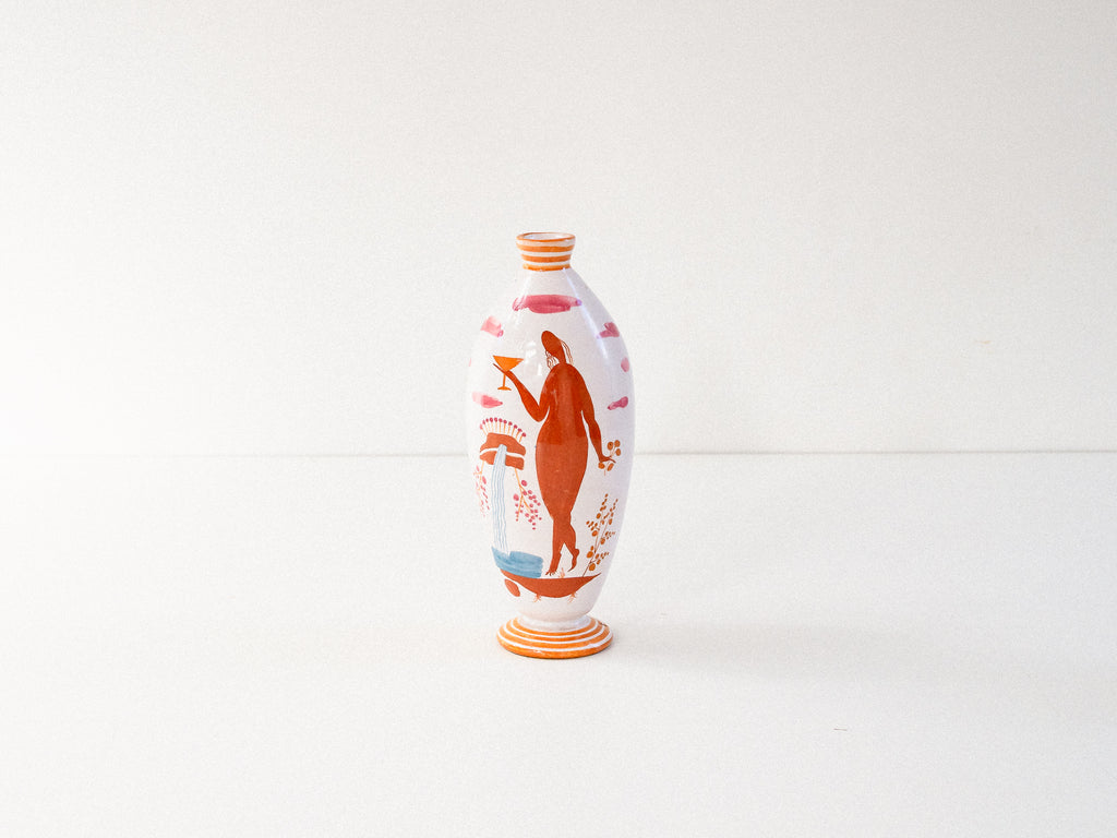 Vaso Italiano em Cerâmica Vitrificada