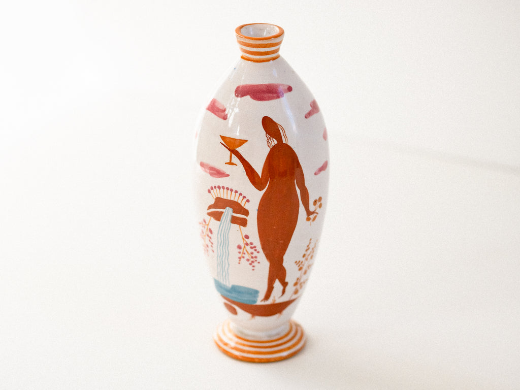 Vaso Italiano em Cerâmica Vitrificada