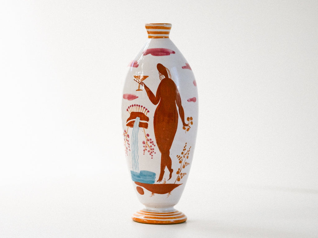 Vaso Italiano em Cerâmica Vitrificada