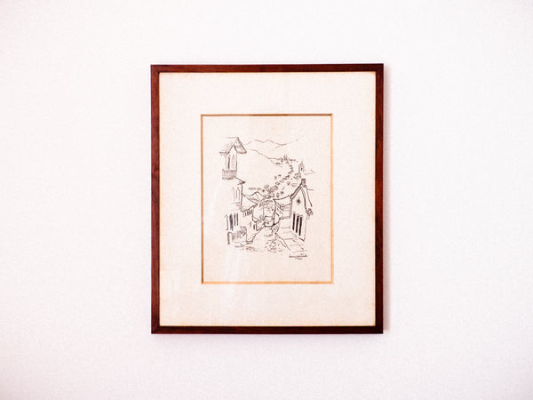 Darcy Penteado | Desenho de Paisagem e Casario