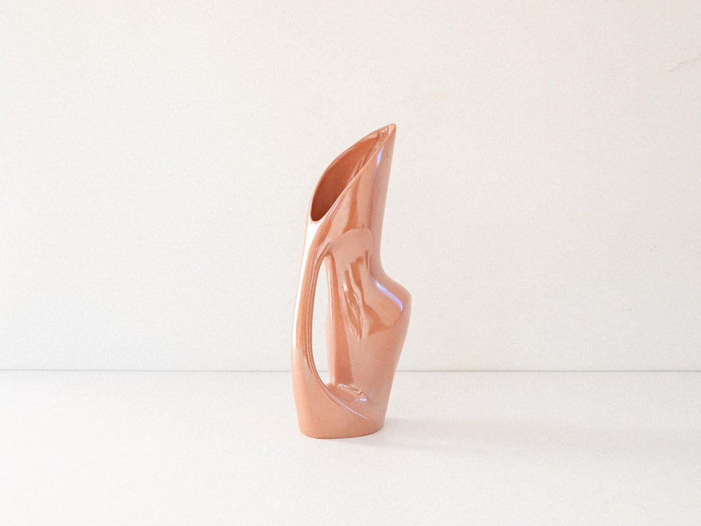 Jarra em Cerâmica Bege Metalizada