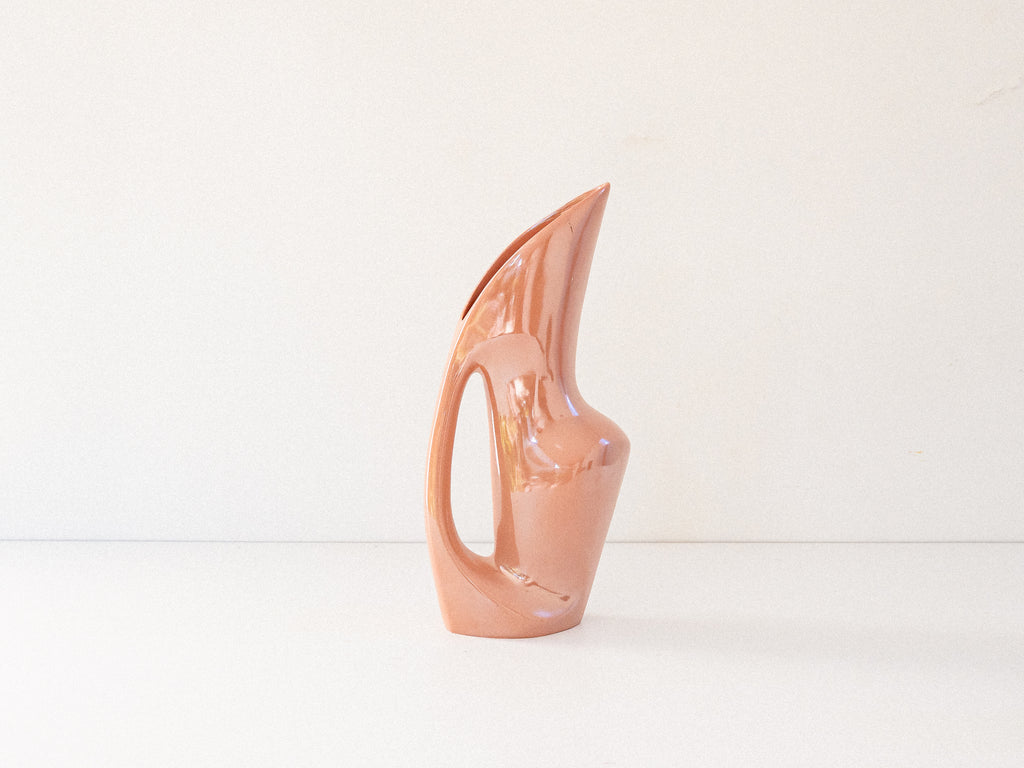 Jarra em Cerâmica Bege Metalizada