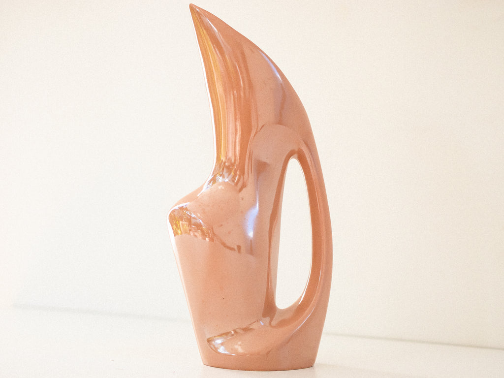 Jarra em Cerâmica Bege Metalizada