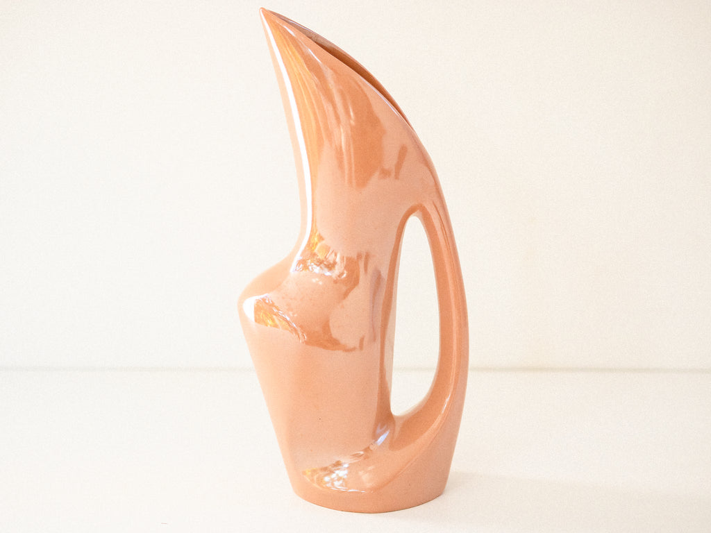 Jarra em Cerâmica Bege Metalizada