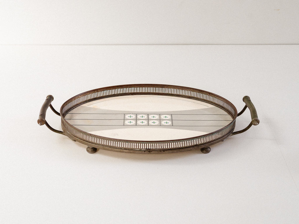 WMF Germany | Bandeja Oval em Metal e Porcelana