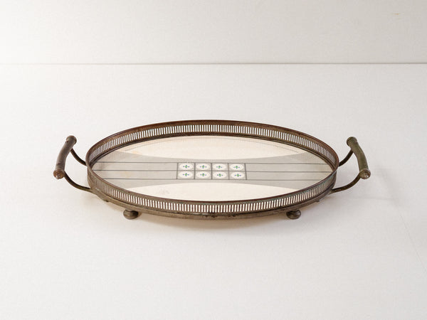 WMF Germany | Bandeja Oval em Metal e Porcelana