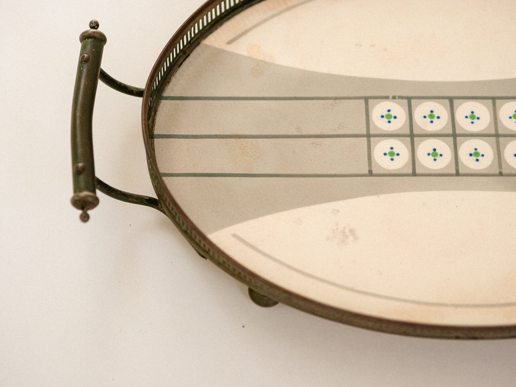 WMF Germany | Bandeja Oval em Metal e Porcelana