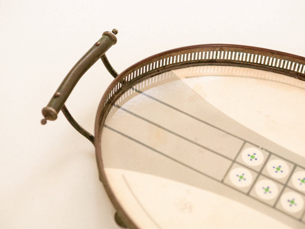 WMF Germany | Bandeja Oval em Metal e Porcelana