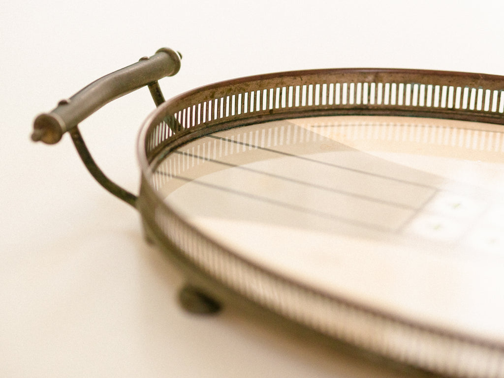 WMF Germany | Bandeja Oval em Metal e Porcelana