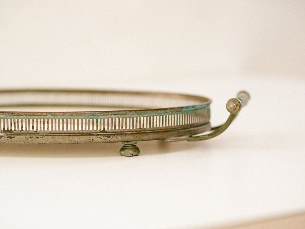 WMF Germany | Bandeja Oval em Metal e Porcelana