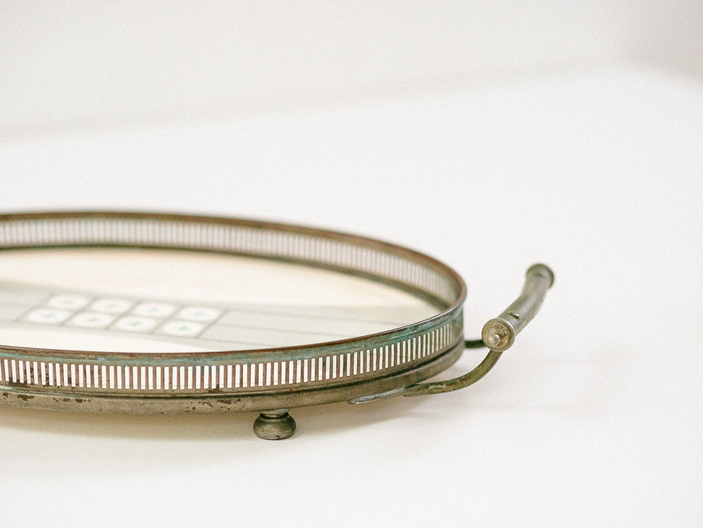 WMF Germany | Bandeja Oval em Metal e Porcelana