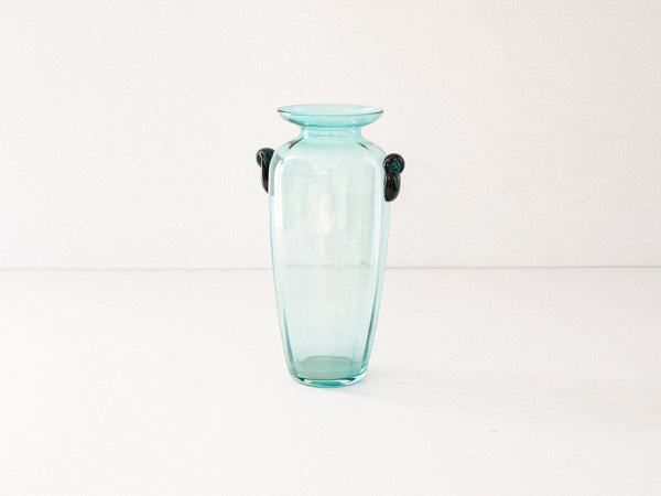 Ânfora em Cristal Azul Turquesa