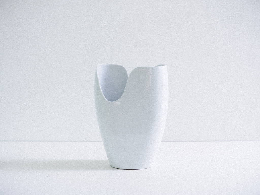 Vaso Branco em Cerâmica