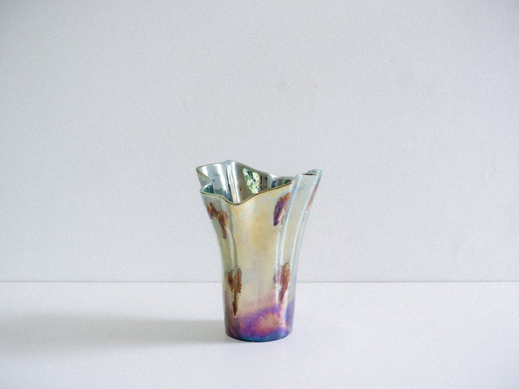 Vaso de Cerâmica Iridescente