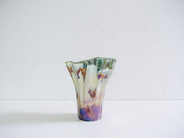 Vaso de Cerâmica Iridescente