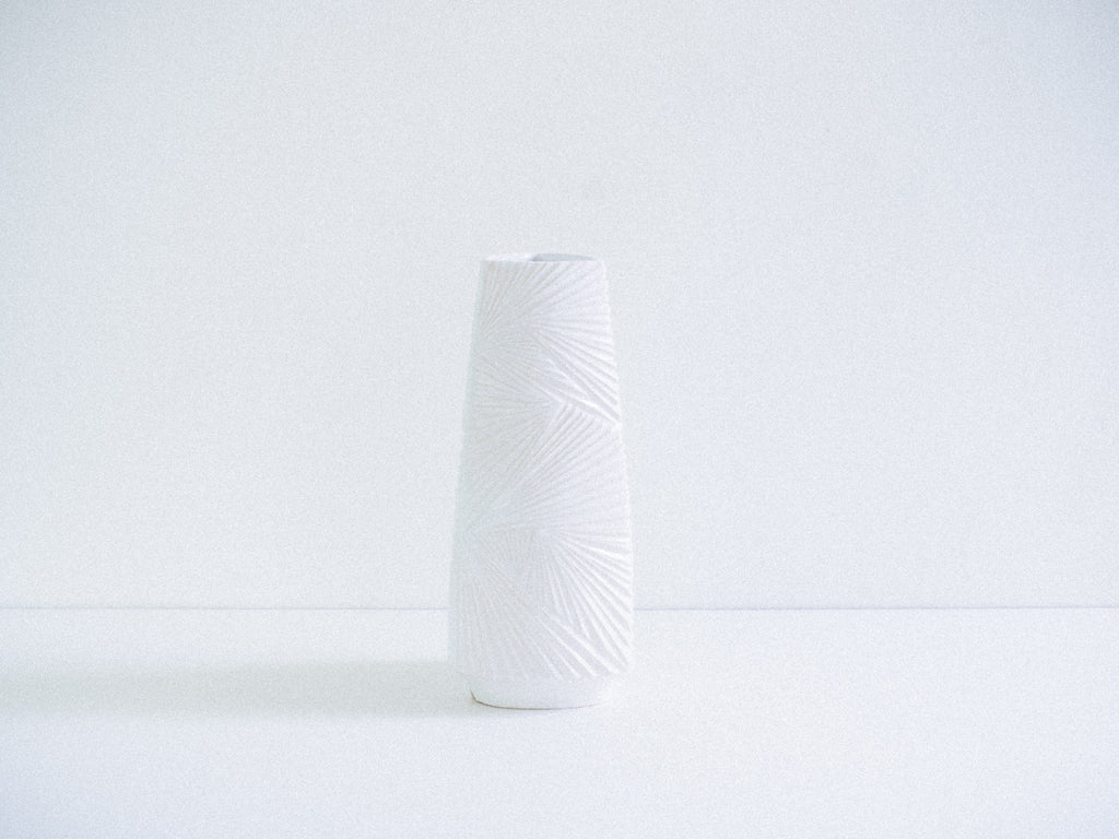 Ü Keramik | Vaso Branco em Cerâmica Esmaltada