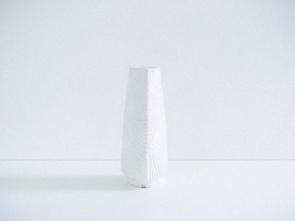 Ü Keramik | Vaso Branco em Cerâmica Esmaltada