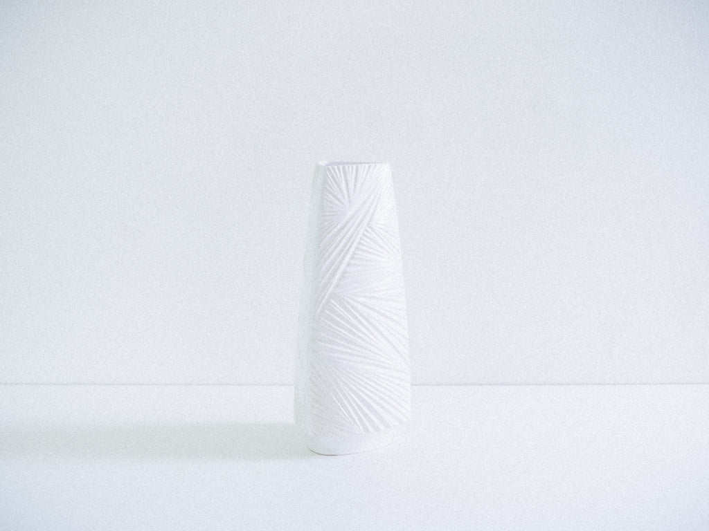 Ü Keramik | Vaso Branco em Cerâmica Esmaltada