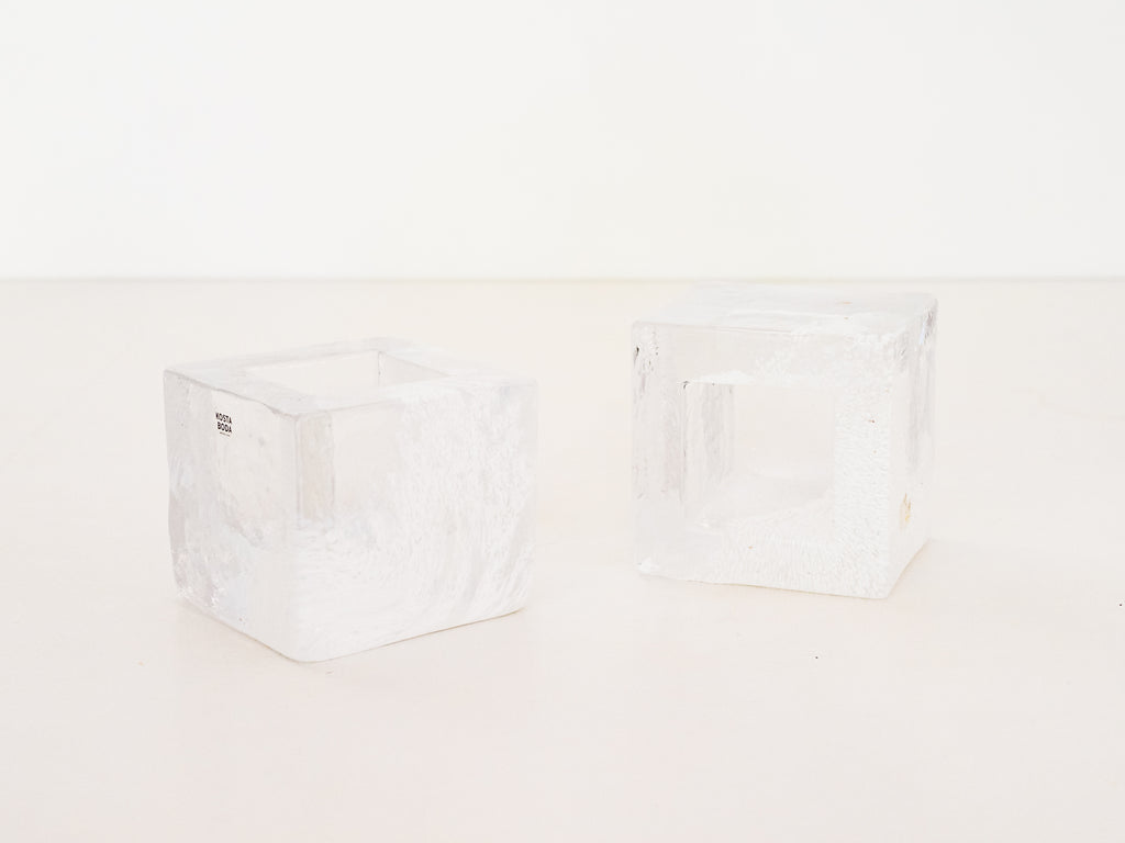 Kosta Boda | Anna Ehrner | Par de Castiçais Brick