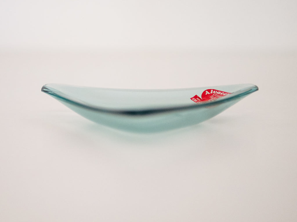 Alvacema Cristal | Cinzeiro Triangular em Cristal Azul