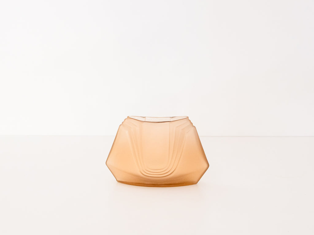 Vaso em Vidro Fosco Art Déco