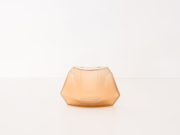 Vaso em Vidro Fosco Art Déco